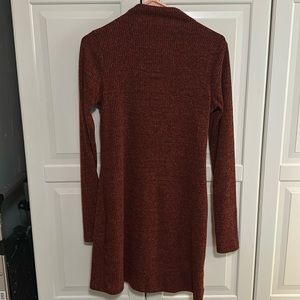 Lost and Wander rust colored very soft sweater dress. Size medium. NWT